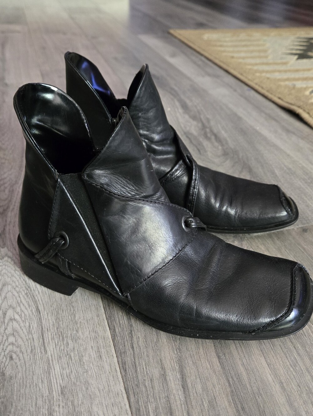 Arnold Churgin Black Leather Boots